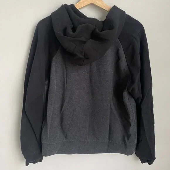 Obey Black and Grey Long Sleeve Pocket Hoodie Sweatshirt Size Medium - Picture 7 of 7